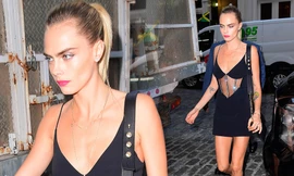 Siêu mẫu đồng tính Cara Delevingne mặc kiệm vải trên phố