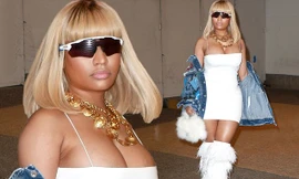 Bơm căng phồng, Nicki Minaj nổi bật với đường cong nhân tạo