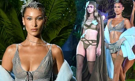 Không dự Victoria’s Secret Show, Gigi-Bella Hadid vẫn rực lửa nội y