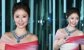 Nhan sắc đằm thắm của bà mẹ một con Lâm Tâm Như