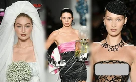 Gigi Hadid hoá cô dâu, Bella lộ ngực, Kendall thả dáng hoàn hảo