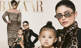 Cô út tỉ phú nhà Kardashian cùng mẹ và con gái sang chảnh trên bìa Bazaar