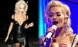 Nữ ca sĩ '50 sắc thái' ngực đầy hút mắt đi diễn Halloween