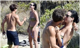 'Cướp biển' Orlando Bloom và bạn gái Katy Perry mặn nồng trên biển