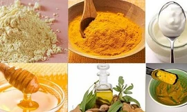 Mặt nạ làm đẹp từ bột nghệ giúp da trắng hồng láng mịn