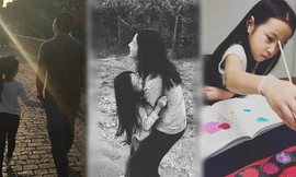 Những bức ảnh mới được hé lộ về chồng, con của Triệu Vy