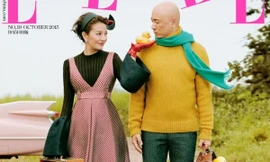 Triệu Vy diễn trò nhí nhảnh giữa đường bên trai lạ