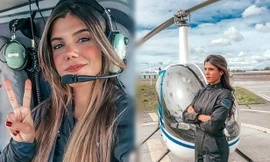 Nữ phi công gợi cảm hút dân mạng vì quá xinh đẹp
