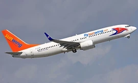 Một máy bay của hãng hàng không Sunwing Airlines. Ảnh: Travel Observers 