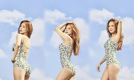 Giọng ca xứ Hàn diện áo tắm siêu quyến rũ 