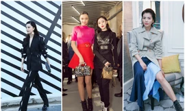 Diện mốt kỳ dị, Phạm Băng Băng tụ hội dàn mỹ nhân ở Paris