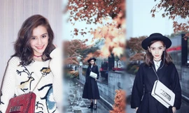‘Cô gái mùa đông’ Angelababy sành điệu với loạt túi hiệu đắt đỏ