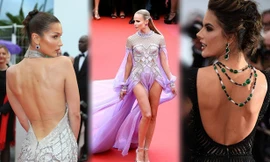 Dàn người đẹp lộng lẫy khoe lưng trần, chân dài tại Cannes ngày 7