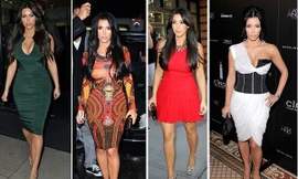 Thời trang sành điệu đẳng cấp của Kim ‘siêu vòng ba’ trong năm 2014