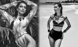 Bella Hadid eo thon, ba vòng như ‘thần Vệ Nữ’