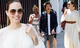 Angelina Jolie như nữ thần trên phố, Pax Thien 15 tuổi điển trai chững chạc