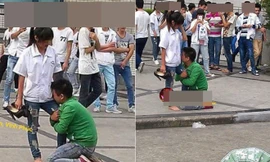 Thanh niên quỳ gối xin lỗi bạn gái gây xôn xao dân mạng