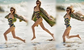 Nàng mẫu cá tính Lindsey Wixson chân dài eo thon trên biển