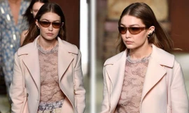 Gigi Hadid mặc xuyên thấu, lấp ló ngực đầy diễn thời trang