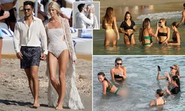 Thiên thần nội y mặc áo tắm nồng nàn bên hôn phu trước ngày cưới