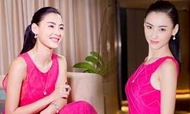 Trương Bá Chi xinh đẹp dịu dàng với đầm hồng nổi bật