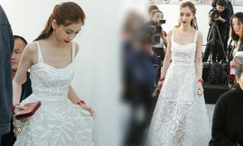 Angelababy diện váy mỏng manh giữa trời đông 