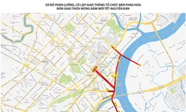 TPHCM cấm xe nhiều tuyến đường phục vụ bắn pháo hoa đêm giao thừa