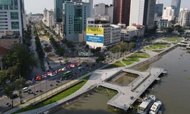 TPHCM sẽ có cầu đi bộ nối đường Nguyễn Huệ với công viên Bạch Đằng 