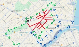 Cấm xe 15 tuyến đường trung tâm TPHCM để diễn tập chữa cháy ga Bến Thành 