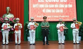 Bản tin 8H: Công an tỉnh Bình Thuận bổ nhiệm 5 lãnh đạo chủ chốt