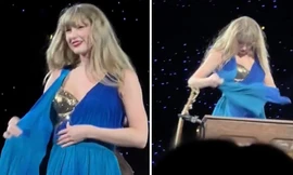 Taylor Swift bị tuột váy