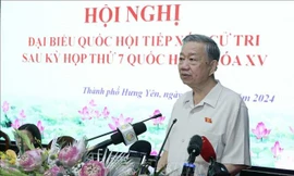 Chủ tịch nước Tô Lâm tiếp xúc cử tri Hưng Yên