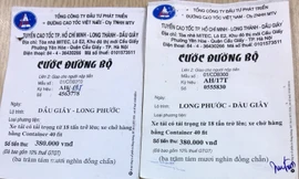 Vé giả. Ảnh: VEC.