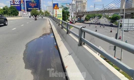 Cầu vượt ở TPHCM bị đứt cáp dự ứng lực ngầm nhịp chính 