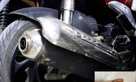 Tấm cản pô xe máy: ‘Máy chém’ trên đường