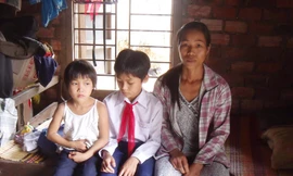 Chị Phương và hai con