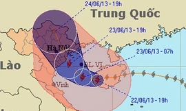 Bão số 2 suy yếu, gây mưa to từ miền Bắc tới Quảng Trị