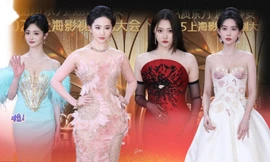 Lưu Diệc Phi, Quan Hiểu Đồng diện cầu kỳ, Chương Nhược Nam lạ lẫm trên thảm đỏ