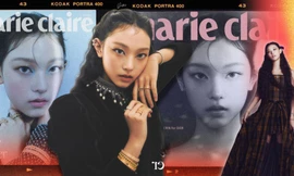 Haerin NewJeans mặc trang phục "đụng hàng" Taylor Swift trên bìa Marie Claire
