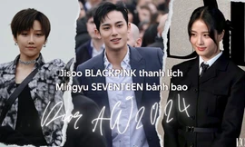 Show Dior tại Paris: Jisoo hóa "chị Tư" Wednesday, Mingyu bảnh bao