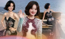 Triệu Lệ Dĩnh gây trầm trồ với kiểu tóc "hack tuổi" trên thảm đỏ Phi Thiên 2024