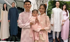 Thời trang đón Tết của các "nàng dâu hào môn": Salim, Diễm My 9X mê tông hồng