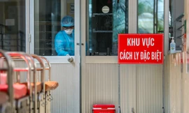 Khu vực cách ly bệnh nhân tại Bệnh viện Bệnh Nhiệt đới TP HCM. Ảnh: Vnexpress