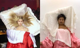 Khi chăn gối làm trang phục