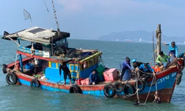 Chìm tàu đánh cá trên biển Cần Giờ, một thuyền viên tử vong 