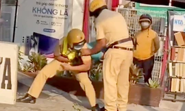 Công an TPHCM thông tin vụ CSGT kẹp cổ tài xế công nghệ 