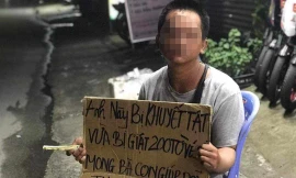 Xác minh thông tin nam thanh niên khuyết tật bị cướp giật 200 tờ vé số 