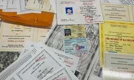 Phá đường dây vận chuyển khối lượng lớn giấy tờ giả từ Campuchia về TPHCM 