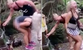 Người mẫu nổi tiếng bị chỉ trích dữ dội vì lấy nước suối thiêng rửa... vòng 3