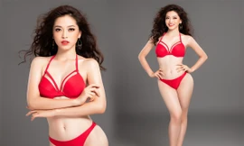 Phương Nga khoe dáng nóng bỏng trước giờ thi bikini ở Miss Grand